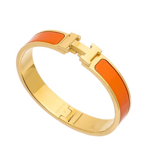 hermes orange bracelet men|hermes clic h price.